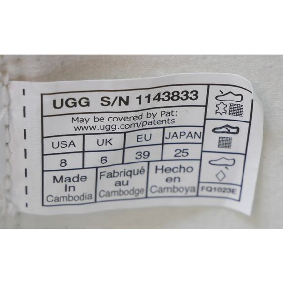 NEW UGG LUG BOOT BRIGHT WHITE 1143833 WOMENS SIZE - 8 - Picture 15 of 15